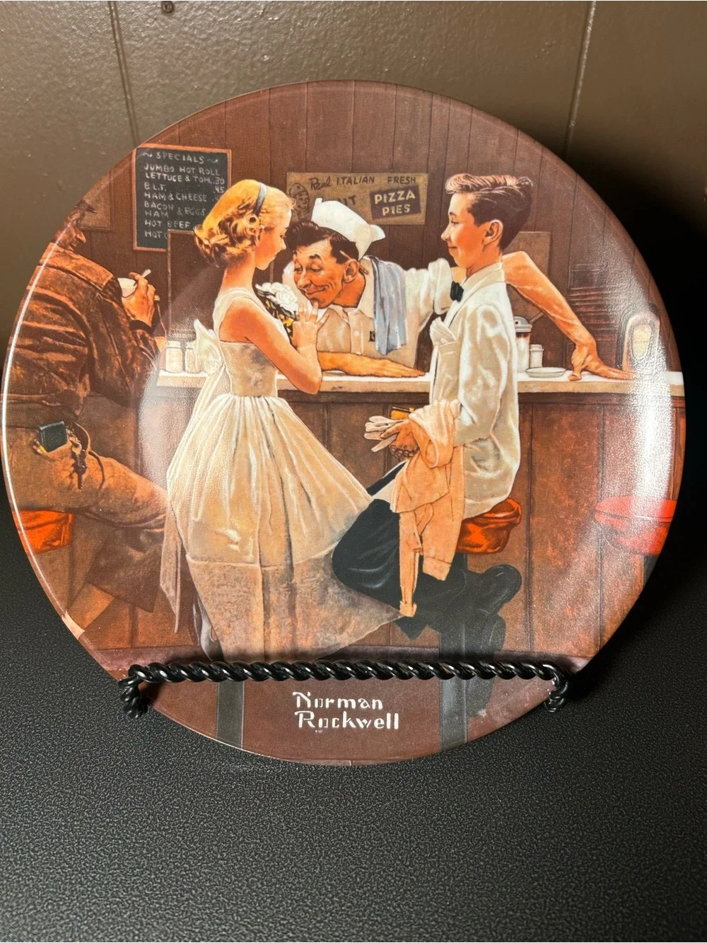 Vintage Norman Rockwell “After the Prom” Collector’s Plate w/Numbered COA